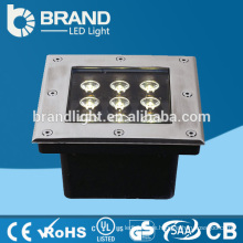 IP65 9X1W 4in1 LED Chips RGBW Platz LED Untertagelicht mit DMX512 Modus